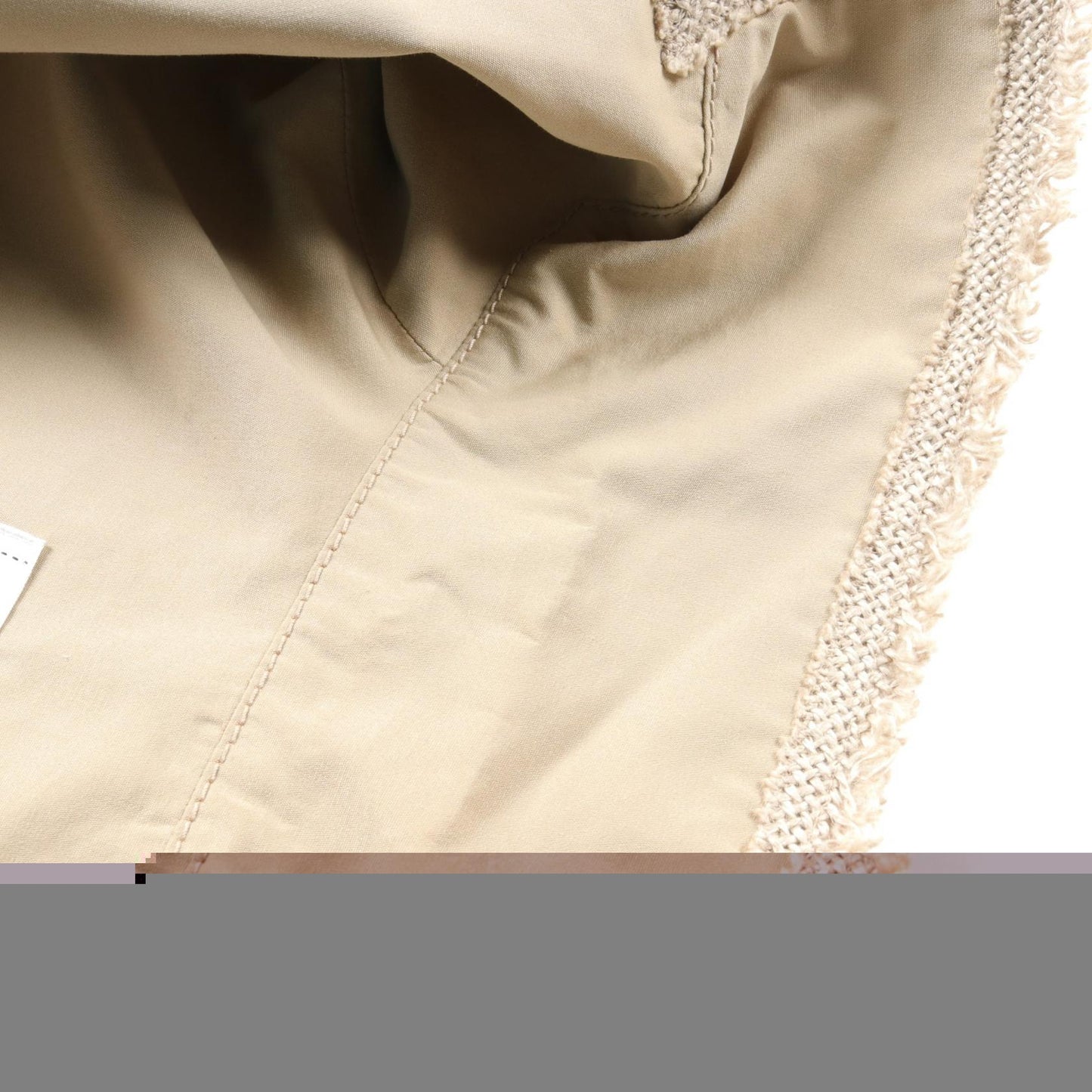 Chanel Silk Cotton Trench Coat Beige