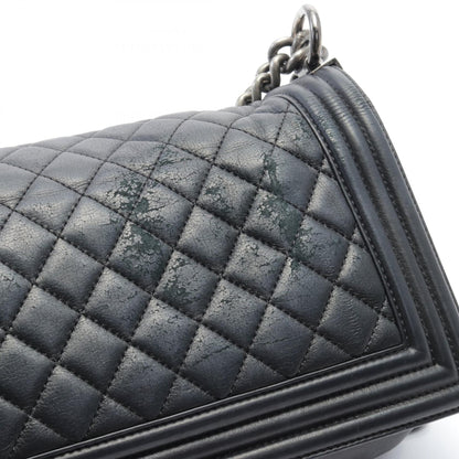 Chanel Boy Chanel Chain Shoulder Bag Leather Shoulder Bag A67086 in New Condition