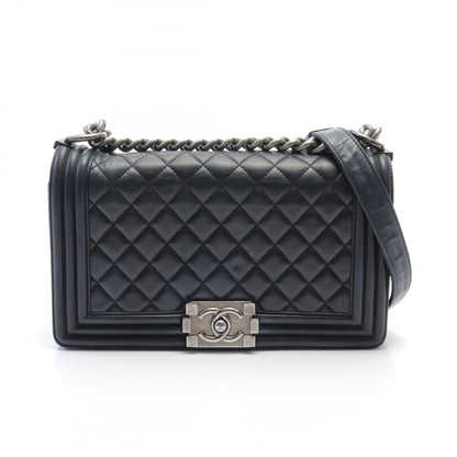 Chanel Boy Chanel Chain Shoulder Bag Leather Shoulder Bag A67086 in New Condition