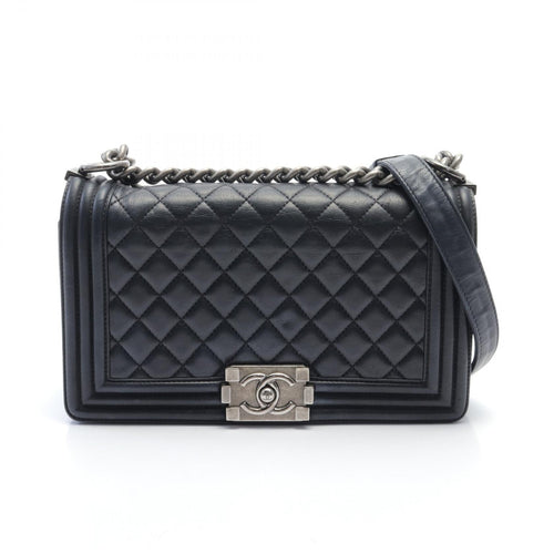 Chanel Boy Chanel Chain Shoulder Bag Leather Shoulder Bag A67086 in New Condition