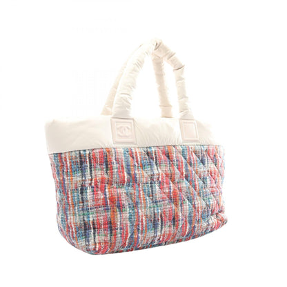 Chanel Nylon Leather Coco Cocoon MM Tote Bag