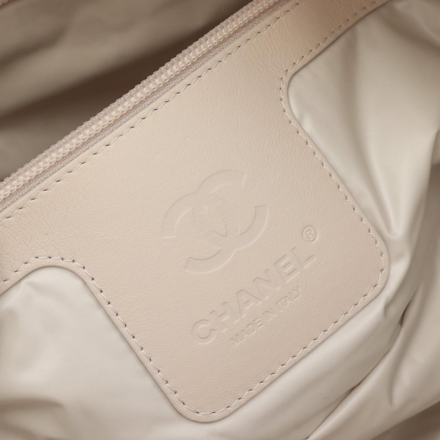Chanel Nylon Leather Coco Cocoon MM Tote Bag