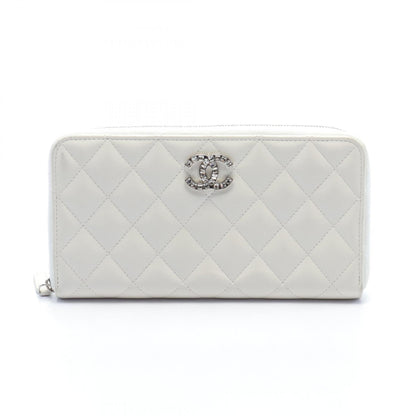 Chanel Matelasse Coco Mark Leather Wallet