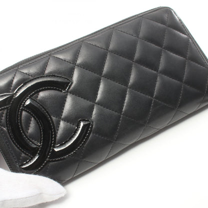 Chanel Cambon Leather Zip Around Wallet Leather Long Wallet A50078 in New Condition