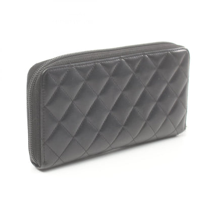 Chanel Cambon Leather Zip Around Wallet Leather Long Wallet A50078 in New Condition