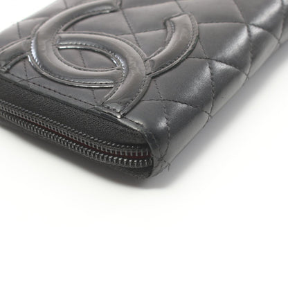 Chanel Cambon Leather Zip Around Wallet Leather Long Wallet A50078 in New Condition