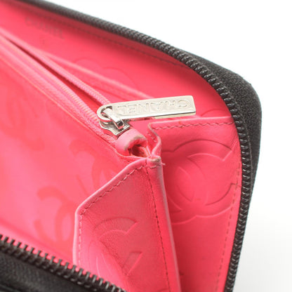 Chanel Cambon Leather Zip Around Wallet Leather Long Wallet A50078 in New Condition