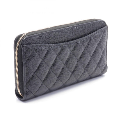 Chanel Classic Long Zip Wallet Black AP0242