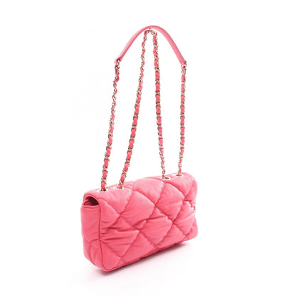 Chanel Matelasse Leather Shoulder Bag Pink