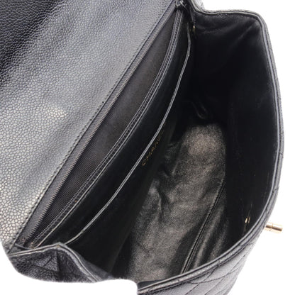 Chanel Caviar Skin Matelasse Handbag Black