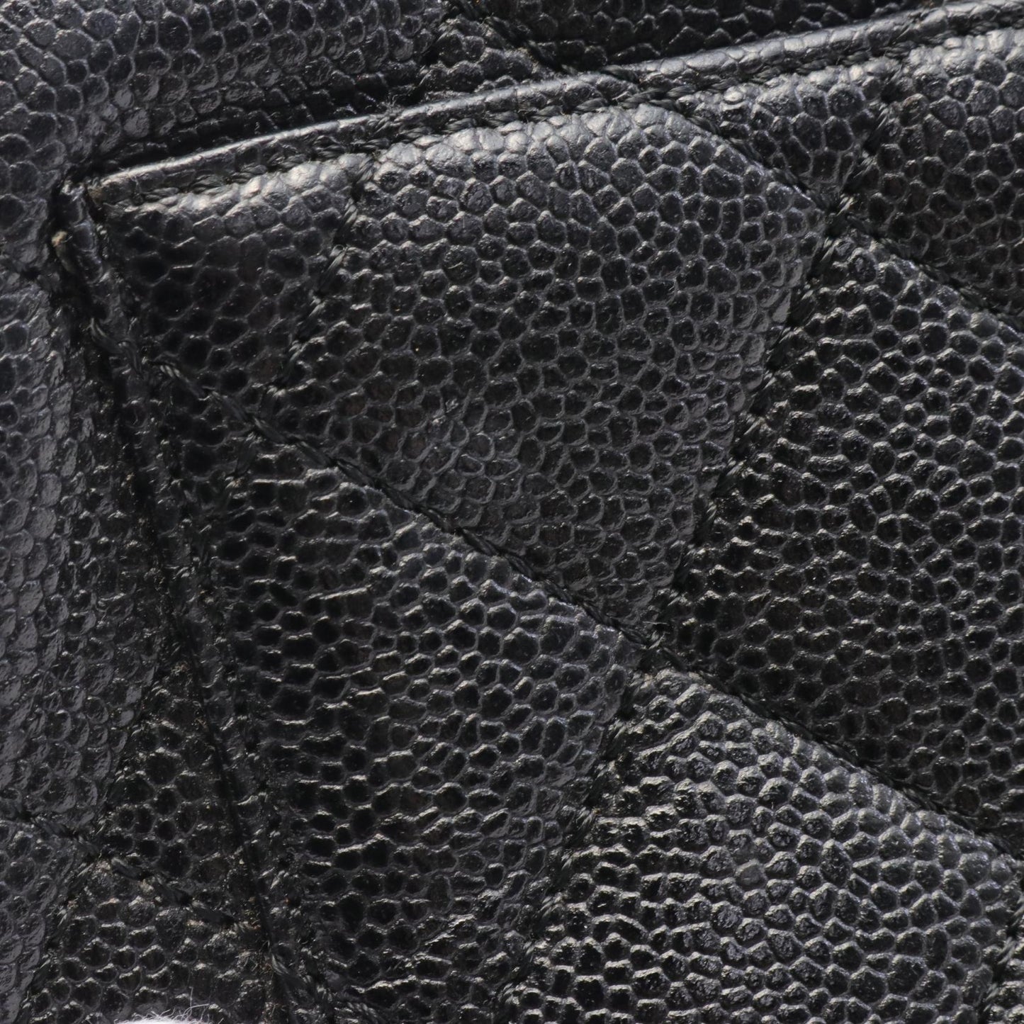 Chanel Caviar Skin Matelasse Handbag Black