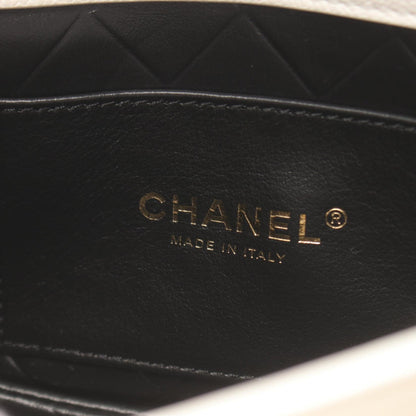 Chanel Matelasse Caviar Shoulder Bag White