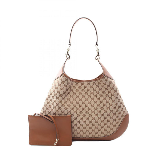 Gucci B Medium GG Canvas Shoulder Bag