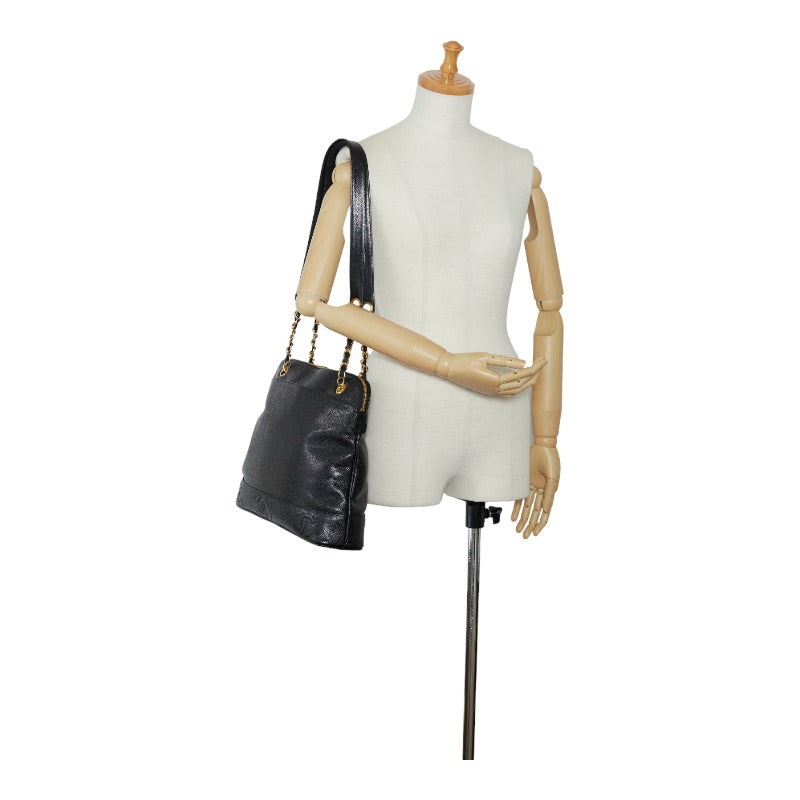 Chanel Caviar Chain Tote Bag