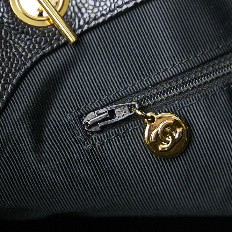 Chanel Caviar Chain Tote Bag