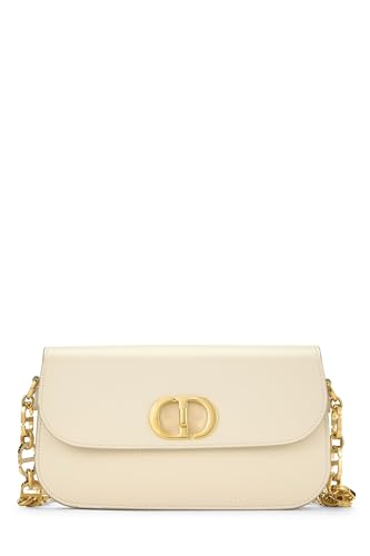 Dior, White Calfskin 30 Montaigne Avenue Bag, White