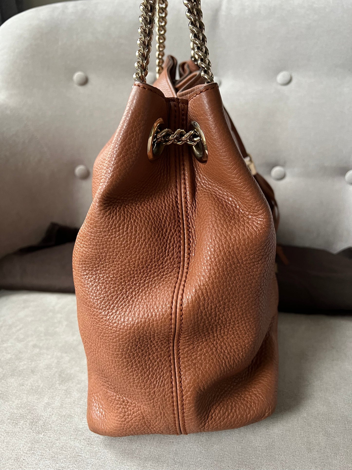 Gucci Caramel Soho Chain Tote