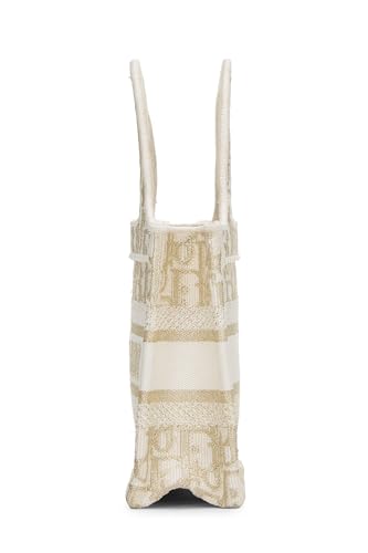 Dior, Gold Embroidered Canvas Book Tote Mini, Gold