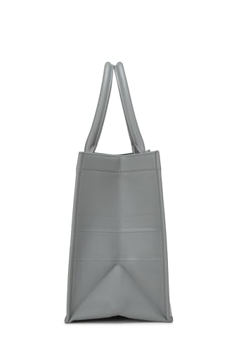 Dior, Grey Embossed Calfskin Book Tote Medium, Grey