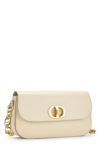Dior, White Calfskin 30 Montaigne Avenue Bag, White
