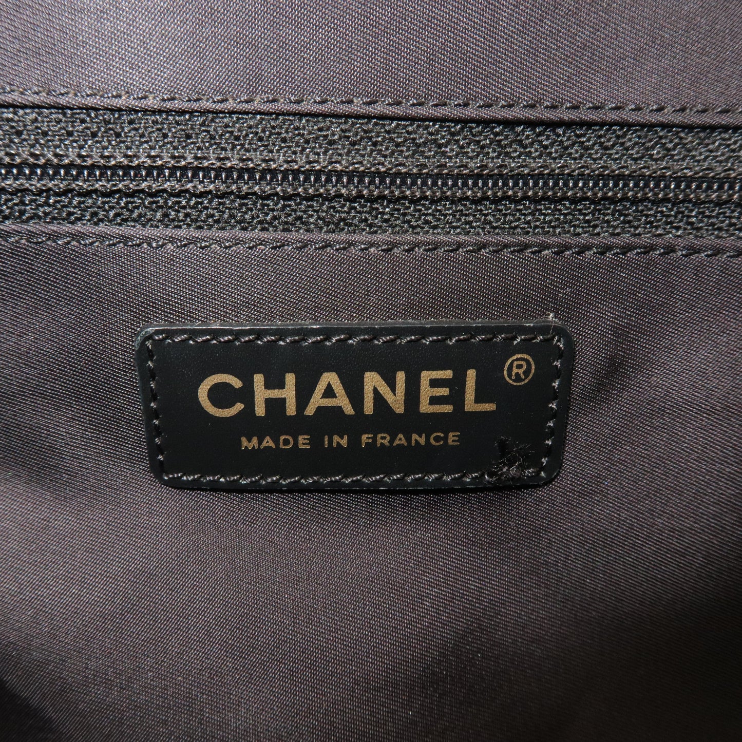 CHANEL New Travel Line Nylon Jacquard PM Tote Bag Black A20457