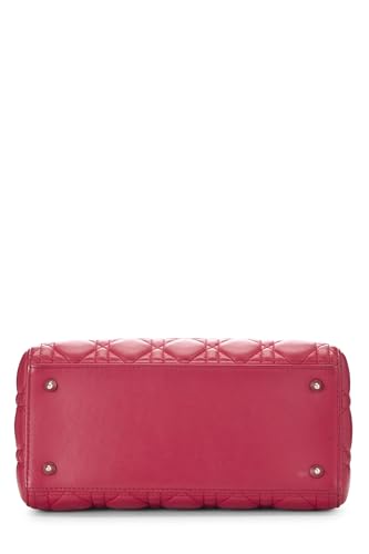 Dior, Pink Cannage Quilted Lambskin Lady Dior Medium, Pink