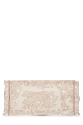 Dior, Pink Embroidered Toile de Jouy Canvas Book Tote Large, Pink