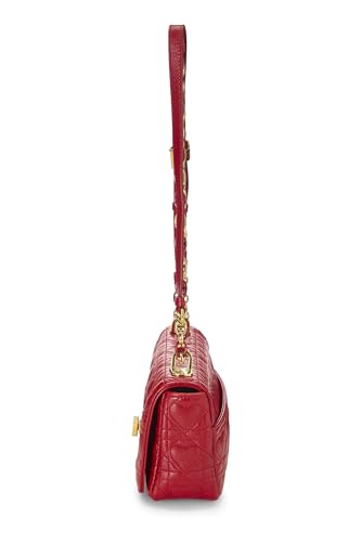 Dior, Red Cannage Calfskin Dioramour Caro Bag Small, Red