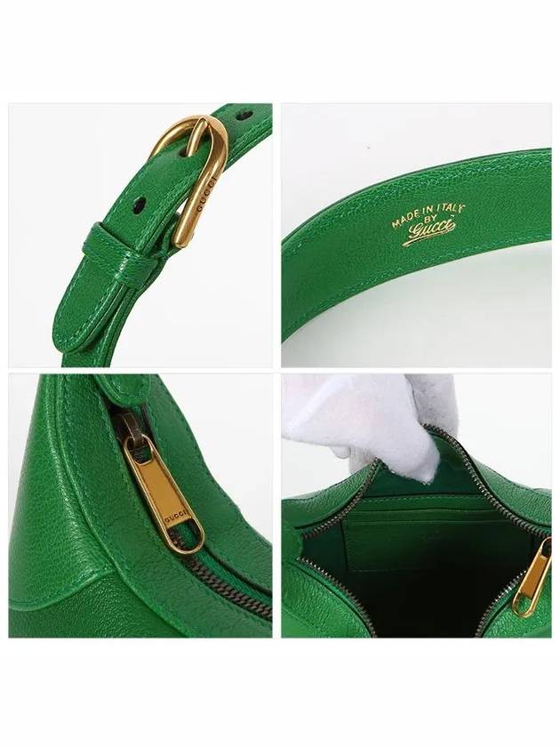 Gucci Aphrodite Small Logo Chain Shoulder Bag Green