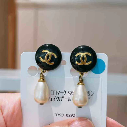 Chanel Pearl Clip On Earrings