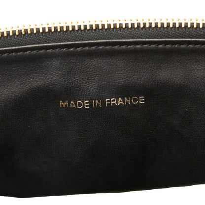 Chanel Caviar Skin Coco Mark Vanity Handbag Black Gold