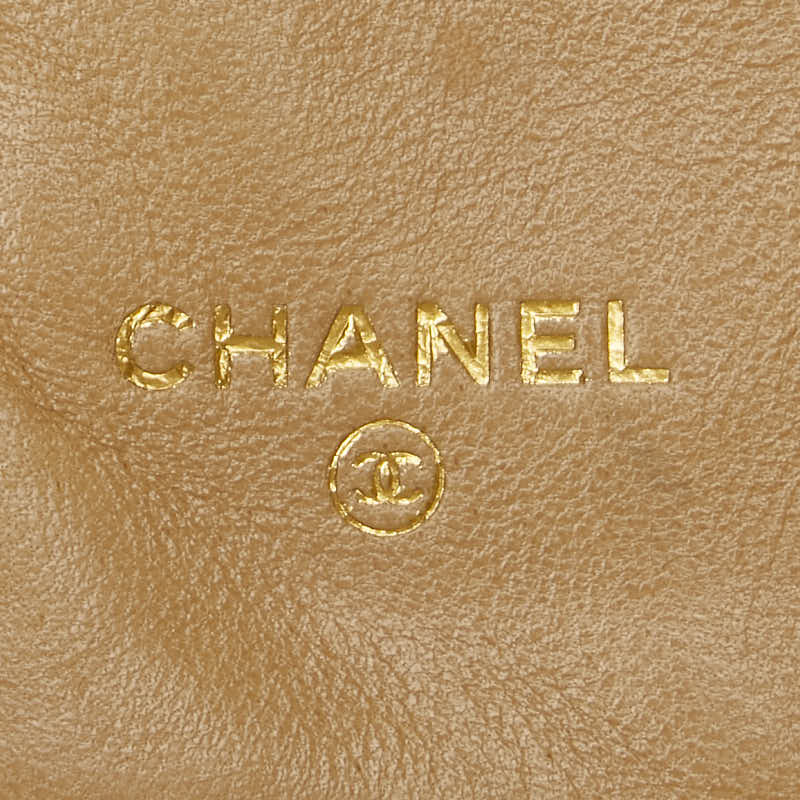 Chanel Caviar Skin Coco Mark Long Wallet Beige in New Condition