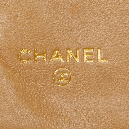 Chanel Caviar Skin Coco Mark Long Wallet Beige in New Condition