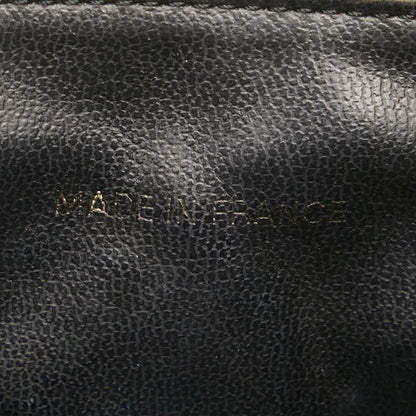 Chanel Caviar Skin Coco Mark Vanity Handbag Black Gold