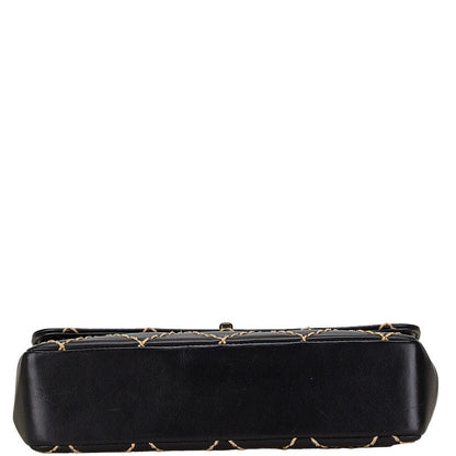 Chanel Leather Matelasse Wild Stitch Chain Shoulder Bag