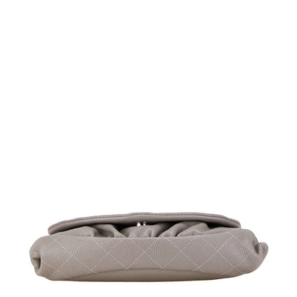Chanel Leather Coco Mark Half Moon Shoulder Bag