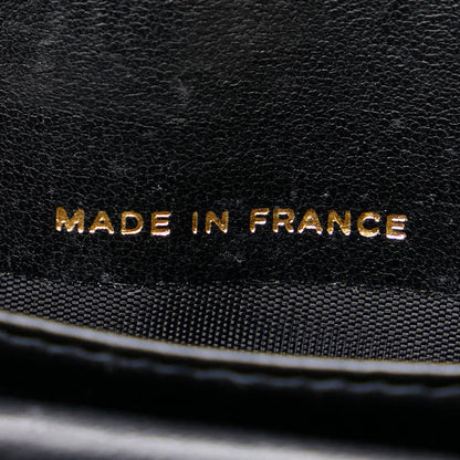 Chanel Caviar Skin Coco Mark Long Wallet