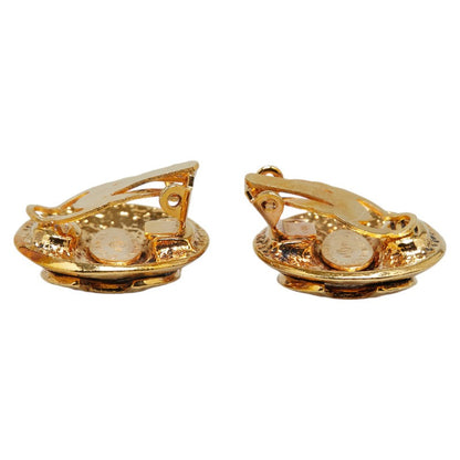 Chanel Vintage Coco Mark Earrings Gold