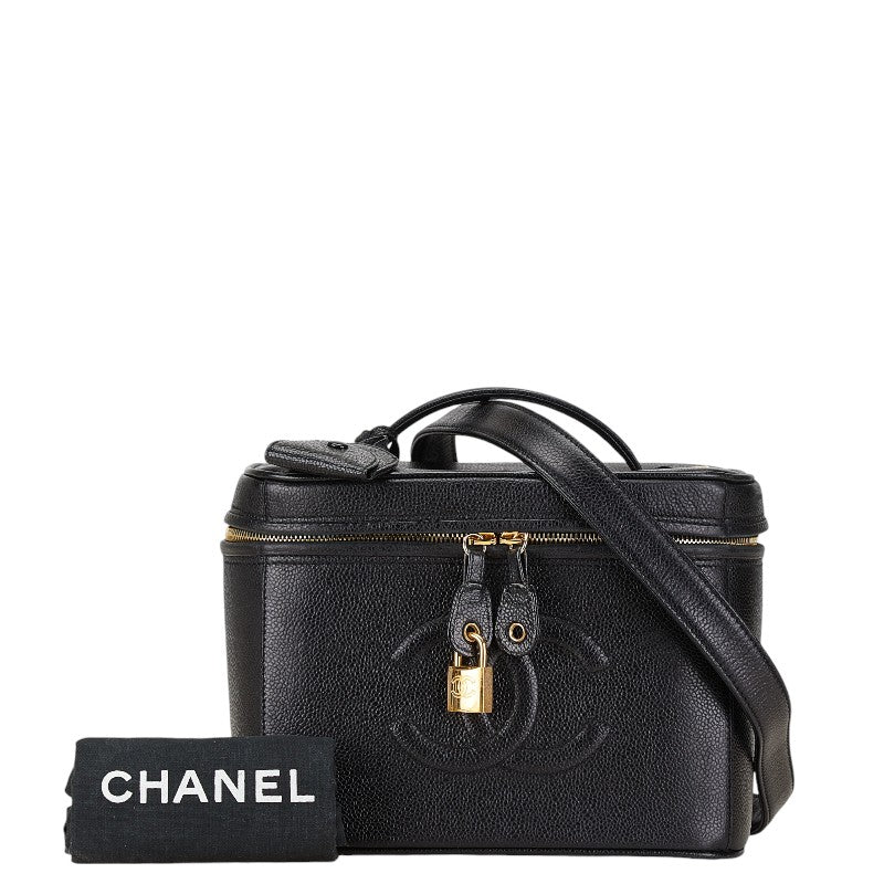 Chanel Caviar Skin Shoulder Vanity Bag