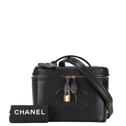Chanel Caviar Skin Shoulder Vanity Bag