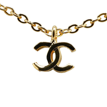Chanel Vintage Coco Mark Necklace Gold