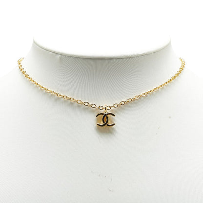 Chanel Vintage Coco Mark Necklace Gold