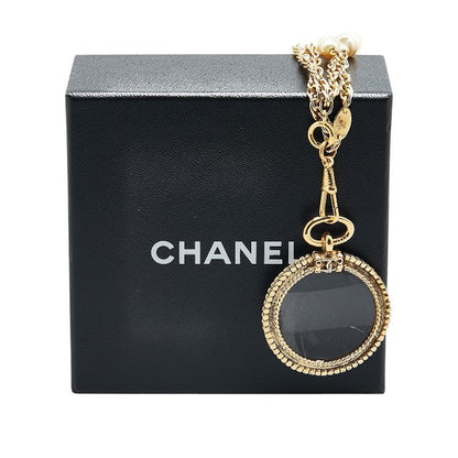 Chanel Coco Mark Long Chain Necklace Gold