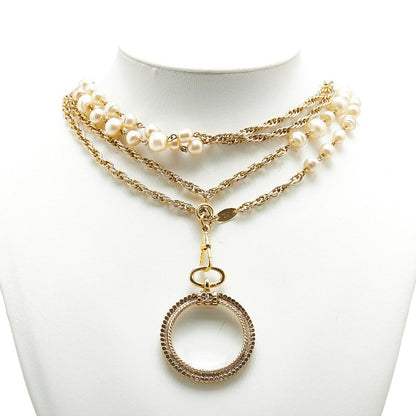 Chanel Coco Mark Long Chain Necklace Gold