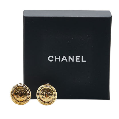 Chanel Coco Mark Gold Earrings