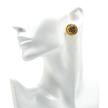 Chanel Coco Mark Gold Earrings