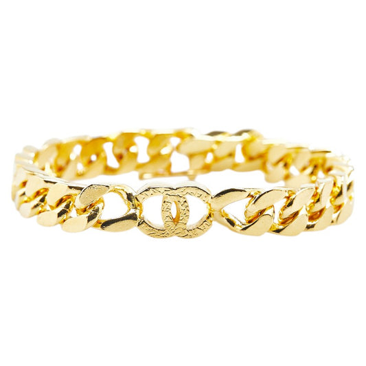 Chanel Coco Mark Gold Bracelet