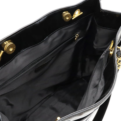 Chanel Coco Mark Patent Leather Chain Shoulder Tote Bag A05464