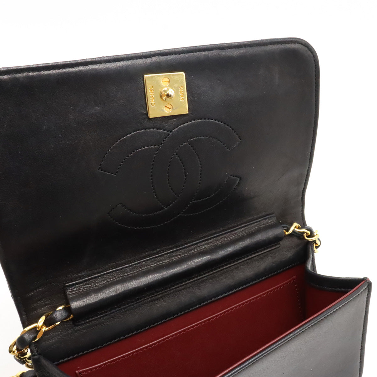 Chanel Matelasse Coco Mark Leather Shoulder Bag A03571