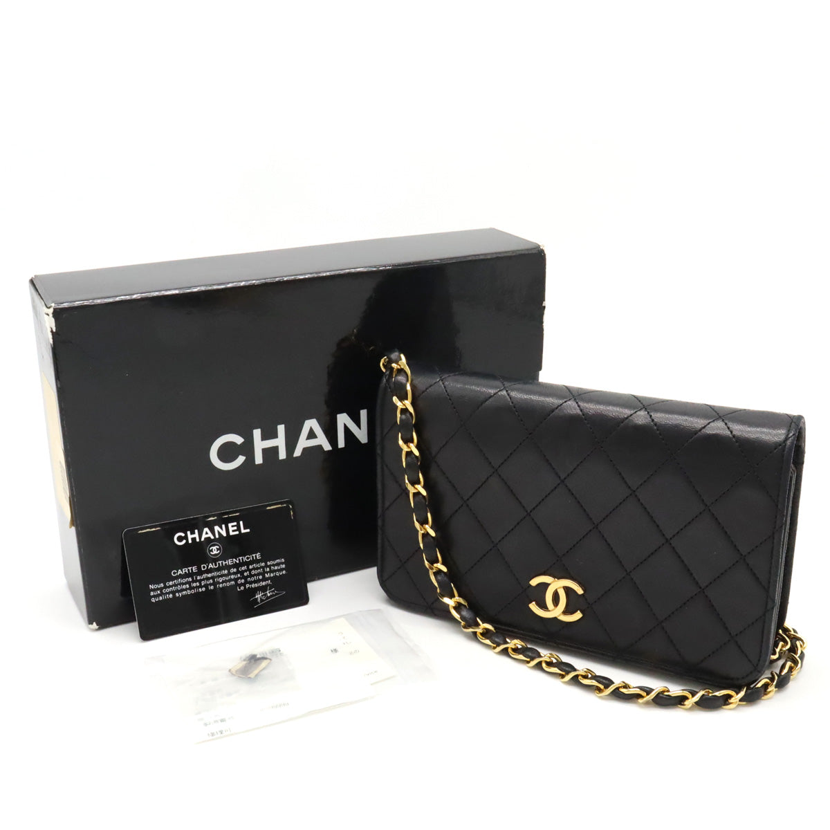 Chanel Matelasse Coco Mark Leather Shoulder Bag A03571